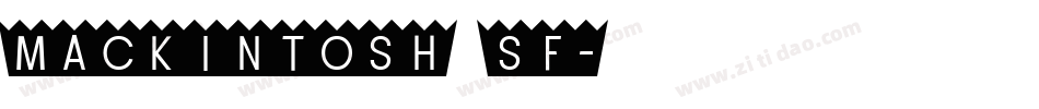 Mackintosh SF字体转换